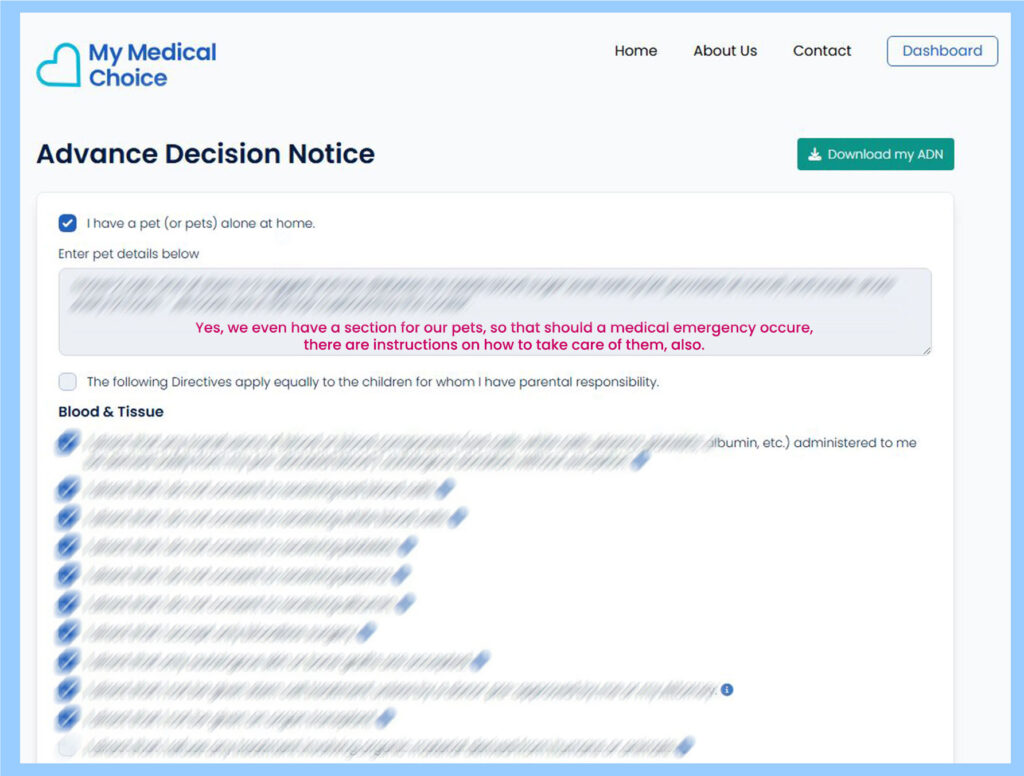 Digital Advance Decision Notice