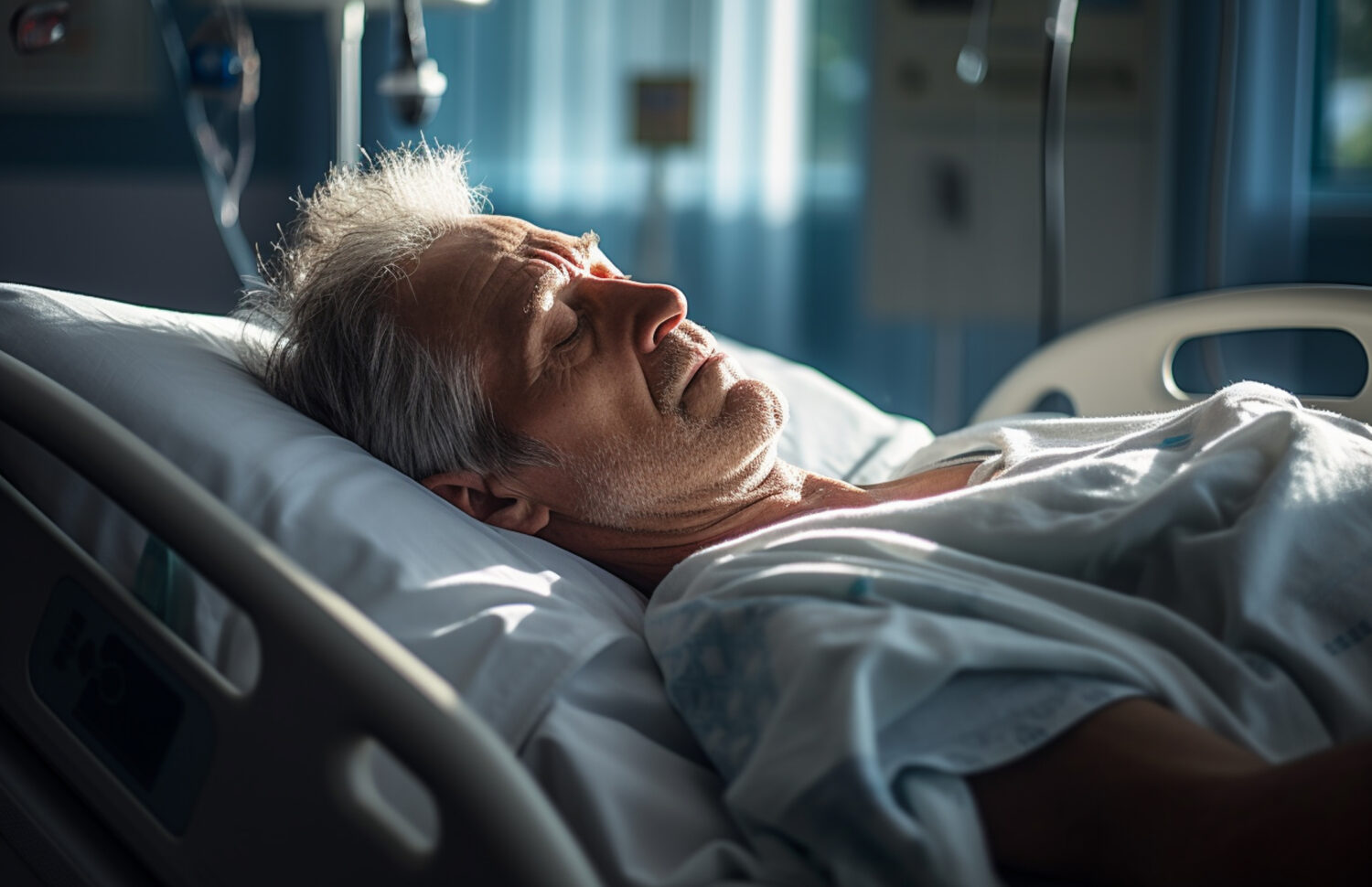 Patient in hospital bed - Mental Health Act