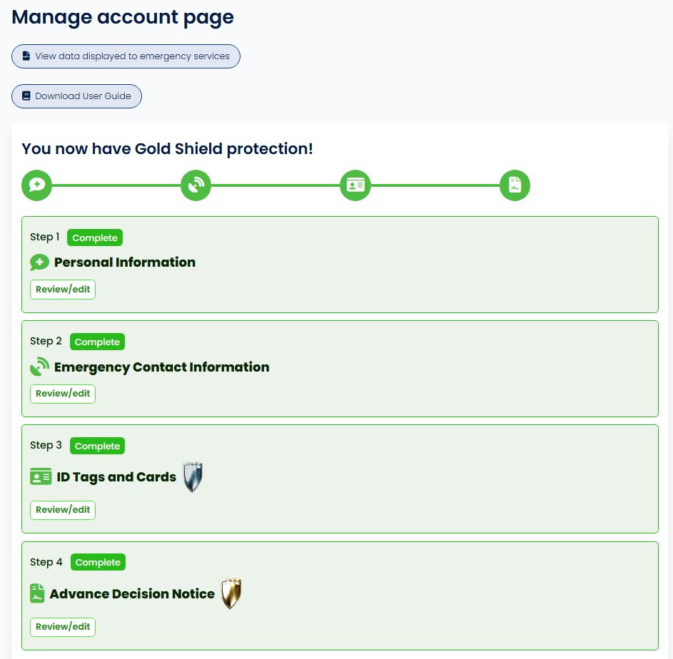 Managing ADN with My Medical Choice online form